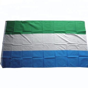 100% polyester printed 3*5ft sierra leone country flags